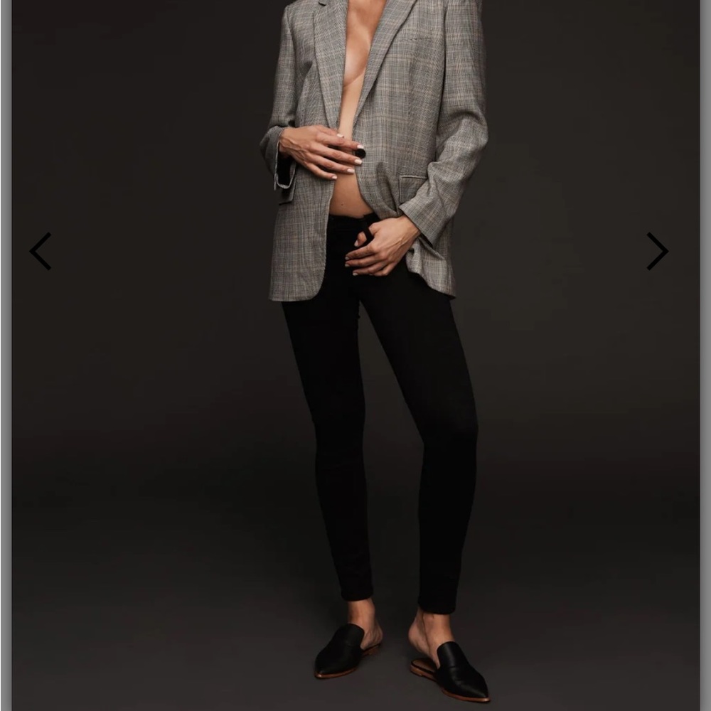 J Brand Mama J maternity jeans in black (retail $225)